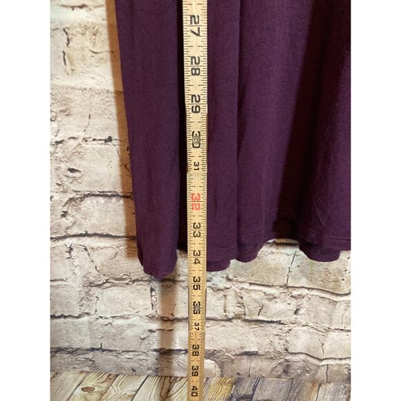 Et' Lois Dress Womens Large Dark Purple Cowl Neck Jersey Stretch Flowy USA Made - Picture 8 of 12